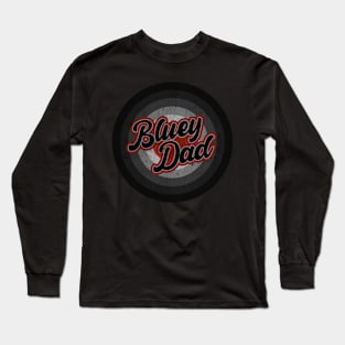 Bluey Dad _ Black Vintage Long Sleeve T-Shirt